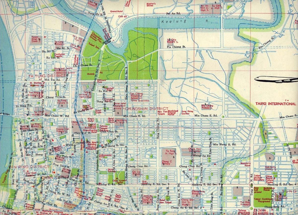 Zona de Taipei arată hartă