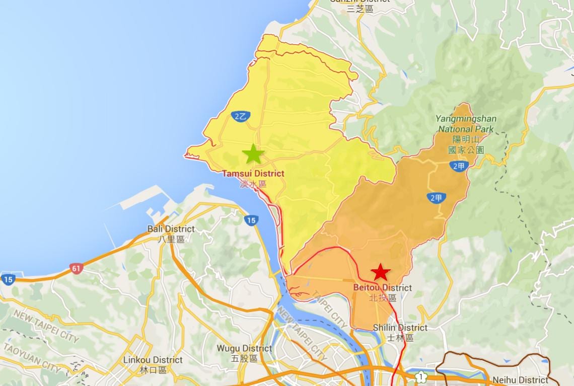harta tamsui