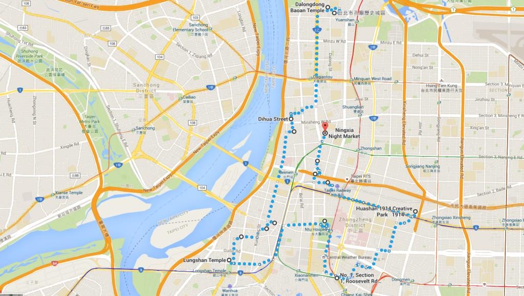 Taipei ubike hartă