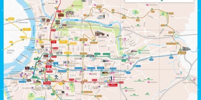 Taipei atracții turistice hartă