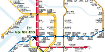 Taipei gara principală hartă