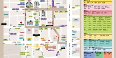 District comercial Ximending hartă