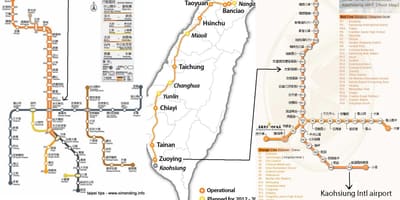 Harta Taipei taiwan high speed rail station