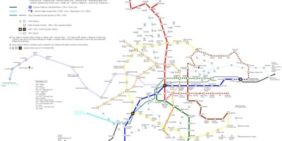 Taipei hartă de cale ferată